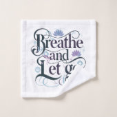 Ademen en loslaten : Gepersonaliseerd Bad Handdoek (Wasdoekje)