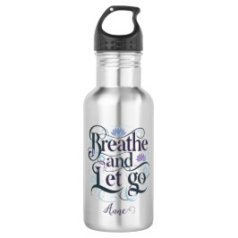 Ademen en loslaten : Gepersonaliseerd Waterfles