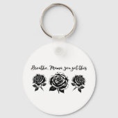 Ademen Mama Motivatie Quote Art Sleutelhanger (Voorkant)