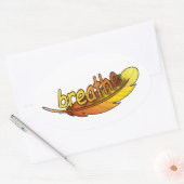 Ademen ovale sticker (Envelop)