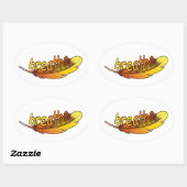 Ademen ovale sticker (Vel)