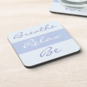 Ademen, Relax, Be slogan Bier Onderzetter (Linkerzijde)