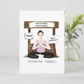 ademgelukkig bedankkaart (Staand voorkant)