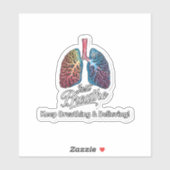 Ademhalen & Blijf Geloven Sticker (Vel)