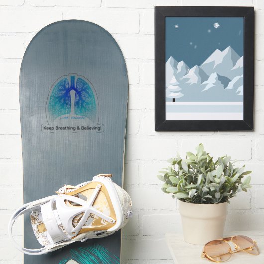 Ademhalen & Blijven Gelooven Sticker (Snowboard)