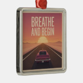 Ademhalen En Beginnen Metalen Ornament (Rechts)