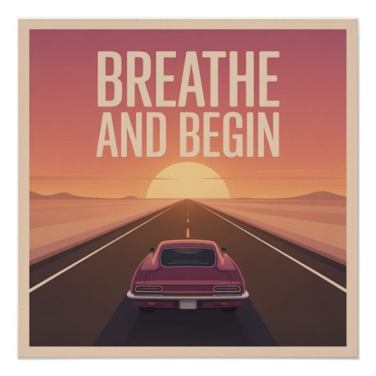Ademhalen En Beginnen Perfect Poster (Voorkant)