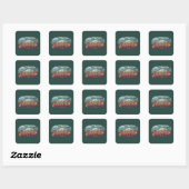Ademhalen, Geloven, Strijd Vierkante Sticker (Vel)
