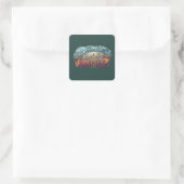 Ademhalen, Geloven, Strijd Vierkante Sticker (Tas)