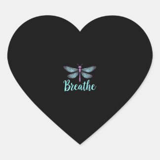 Ademhalen Libelle Suïcidepreventie geestelijke gez Hart Sticker