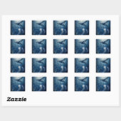 Ademhalen Vierkante Sticker (Vel)