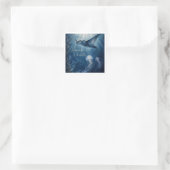 Ademhalen Vierkante Sticker (Tas)