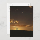 Ademhalend Cowboy Sunset Briefkaart (Voorkant / Achterkant)