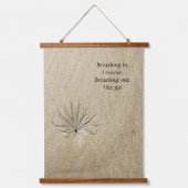 Ademhalend Hout Overgoten Wandtapijt Hangend Wandkleed (Voorkant)