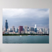Ademhalende Afbeeldingen van Chicago Skyline Poster (Voorkant)