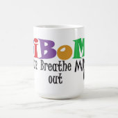 Ademhaling, adem uit, ga door - mok (Center)