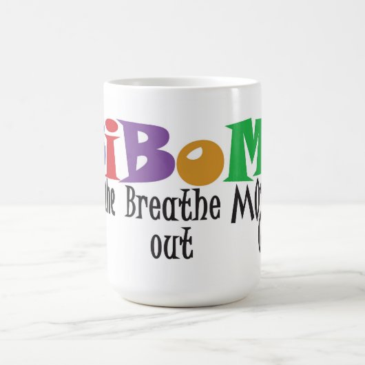 Ademhaling, adem uit, ga door - mok (Center)