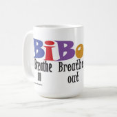 Ademhaling, adem uit, ga door - mok (Voorkant links)