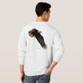 Ademhaling Bald Eagle neemt de hemel in T-shirt (Achterkant volledig)