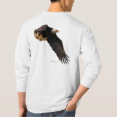 Ademhaling Bald Eagle neemt de hemel in T-shirt (Achterkant)