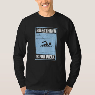 Ademhaling is voor het zwakke Snorkelen T-shirt