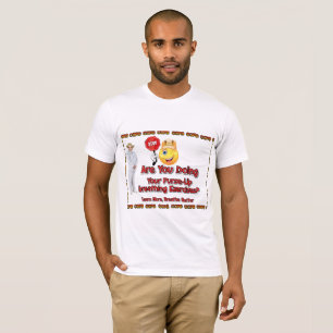 ademhaling met gepaarde lip t-shirt