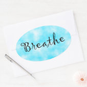 Ademhaling-ovale sticker (Envelop)