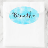 Ademhaling-ovale sticker (Tas)