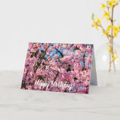 Ademhaling van de Sakura-boom in het roze blok van Kaart (Gele Bloem)