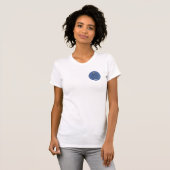 Ademhaling Yoga Instructor Blue T-Shirt (Voorkant volledig)