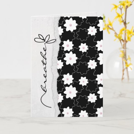 ademhalingsbloem kaart (Gele Bloem)