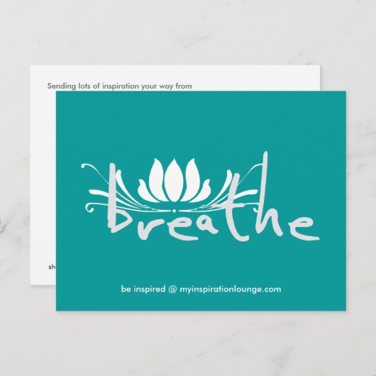 AdemhalingsBriefkaart Briefkaart (Voorkant / Achterkant)