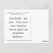 AdemhalingsBriefkaart Briefkaart (Achterkant)