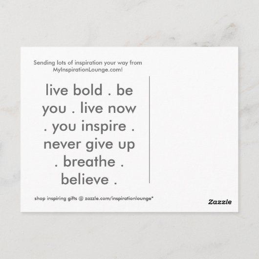 AdemhalingsBriefkaart Briefkaart (Achterkant)