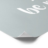 Ademhalingsglimlach Grijze Cadeau bevestiging cita Poster (Hoek)