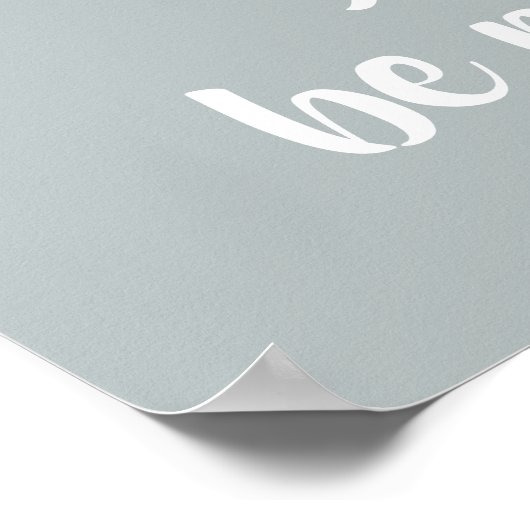 Ademhalingsglimlach Grijze Cadeau bevestiging cita Poster (Hoek)