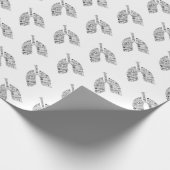  ademhalingsproblemen - cadeau voor de longarts cadeaupapier (Hoek)