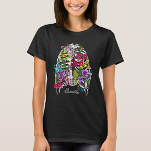 Ademhalingsrebellende tuinribcage Gardeni T-shirt