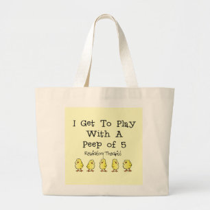 Ademhalingsstelsel "5 van Peep" Funny T-Shirts en Grote Tote Bag