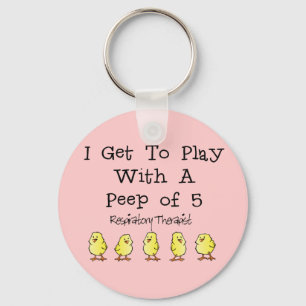 Ademhalingsstelsel "5 van Peep" Funny T-Shirts en Sleutelhanger