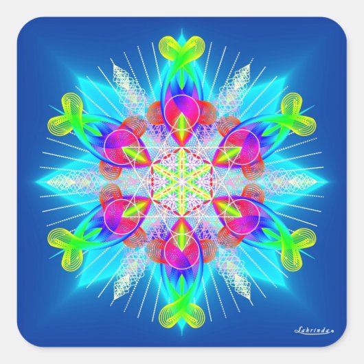 Ademhalingsstelsel-, borstkas- en ademhalingsstels vierkante sticker (Voorkant)