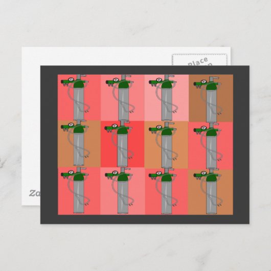 Ademhalingsstelsel-, borstkas- en mediastinumaando briefkaart (Voorkant / Achterkant)