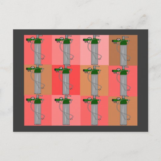 Ademhalingsstelsel-, borstkas- en mediastinumaando briefkaart (Voorkant)