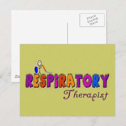 Ademhalingsstelsel-, borstkas- en mediastinumaando briefkaart (Voorkant / Achterkant)