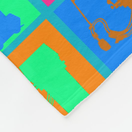 Ademhalingsstelsel-, borstkas- en mediastinumaando fleece deken (Hoek)