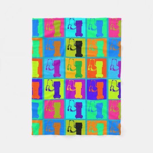 Ademhalingsstelsel-, borstkas- en mediastinumaando fleece deken (Voorkant)