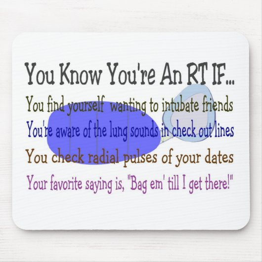 Ademhalingsstelsel-, borstkas- en mediastinumaando muismat (Voorkant)