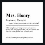 Ademhalingsstelsel-, borstkas- en mediastinumaando poster<br><div class="desc">Elegant creatief aangepast Ademhalingstherapiecadeau in minimalistische stijl zwart-wit. Bekijk onze winkel - collectie voor anderen. Geef ons gratis een bericht als je hulp nodig hebt om dit aan te passen of om het even welke specifieke aanpassingsbehoeften aan te passen.</div>