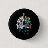 Ademhalingsstelsel-, borstkas- en mediastinumaando ronde button 3,2 cm (Voorkant)