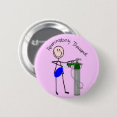 Ademhalingsstelsel-, borstkas- en mediastinumaando ronde button 5,7 cm (Voorkant /achterkant)